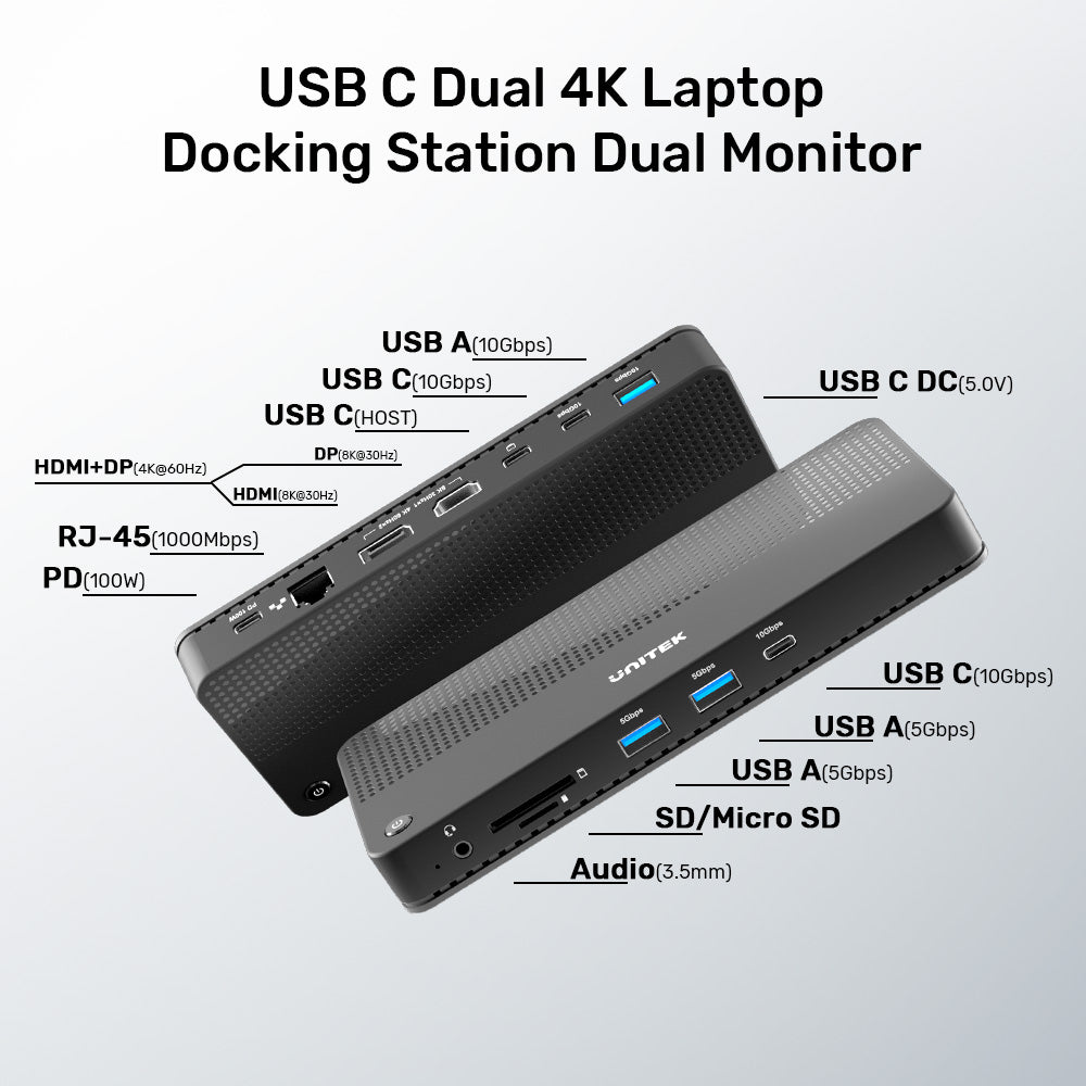 Unitek D1079A 12-in-1 USB 4 Docking Station