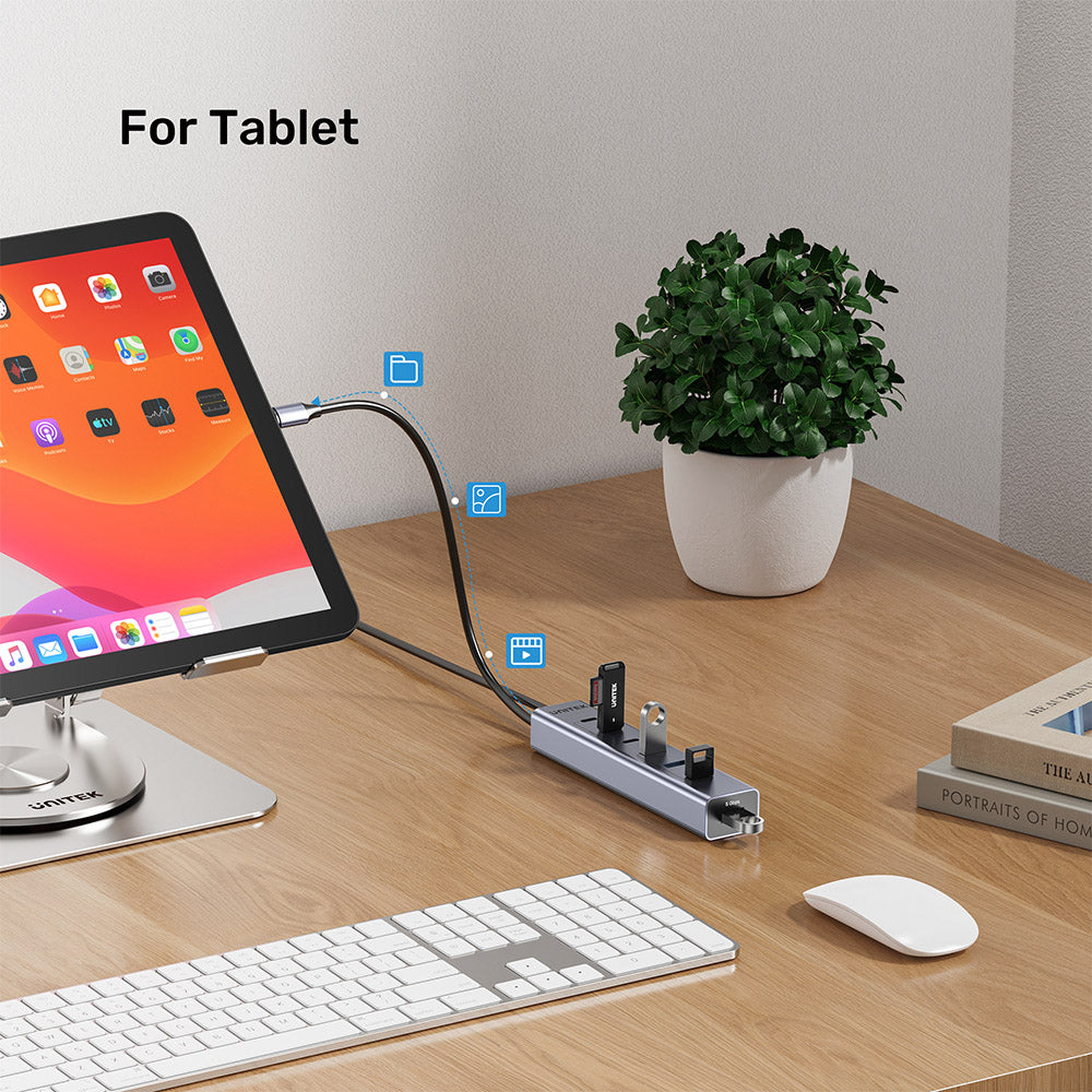 Unitek H1335AGY01-UK uHUB S7+ 7-in-1 USB-C Hub 3C4A
