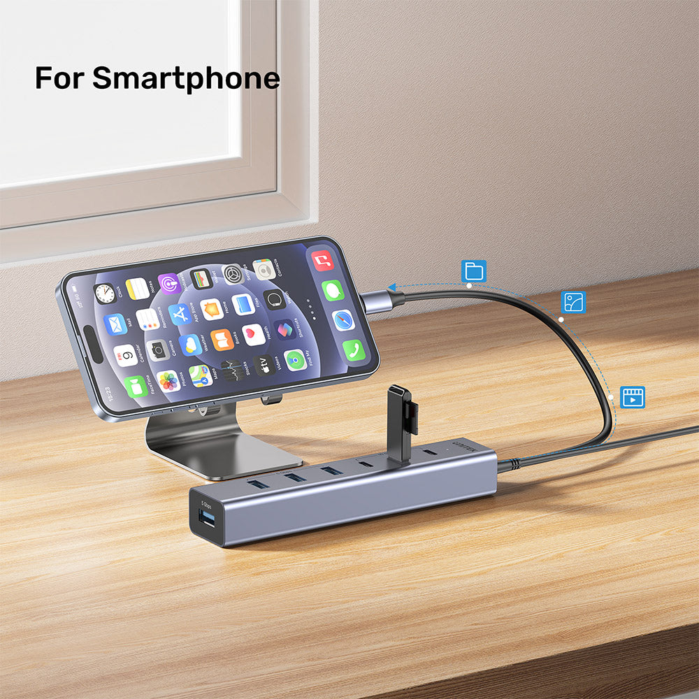 Unitek H1335AGY01-UK uHUB S7+ 7-in-1 USB-C Hub 3C4A