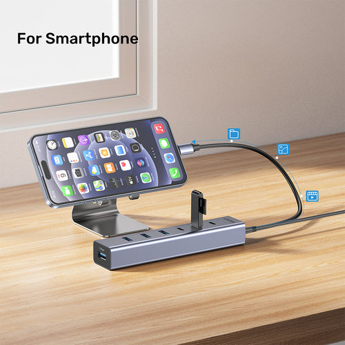 Unitek H1335AGY01-UK uHUB S7+ 7-in-1 USB-C Hub 3C4A