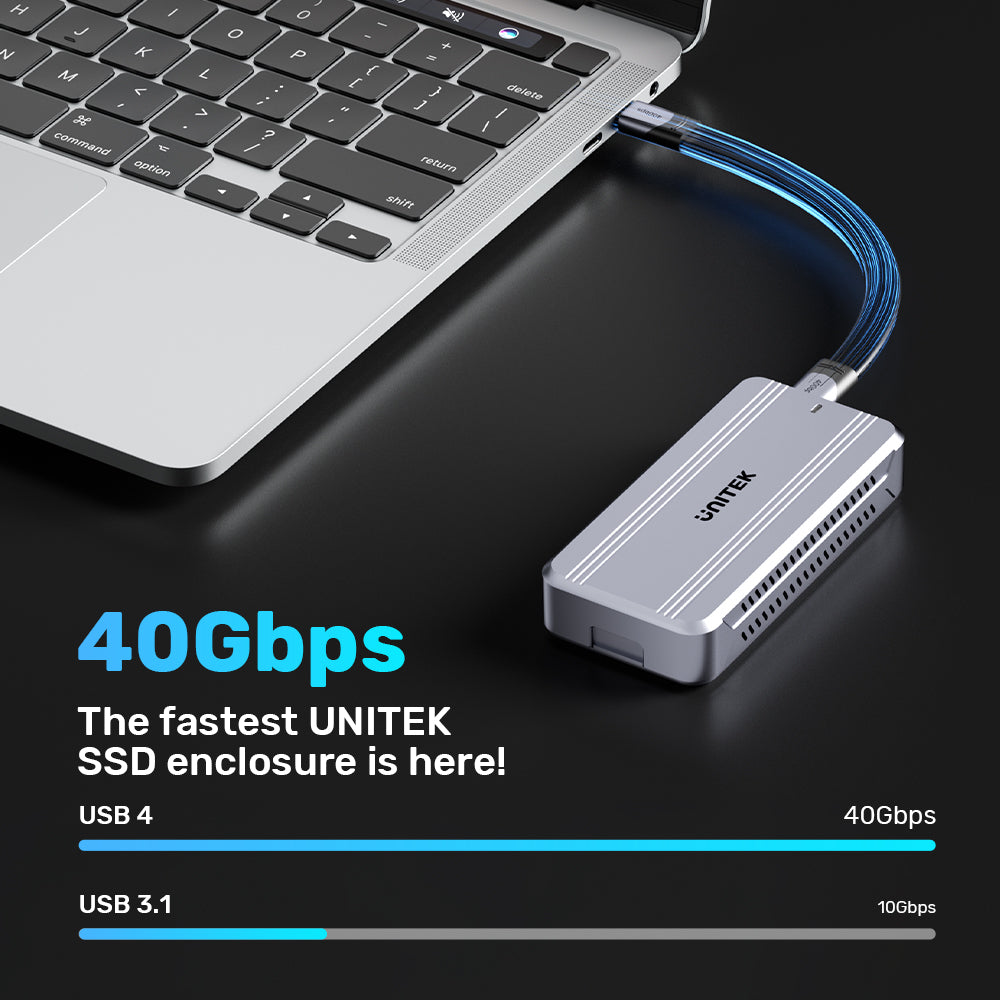 Unitek S1242AGY01 USB4 40Gbps to M.2 PCIe 4.0x4 SSD Enclosure