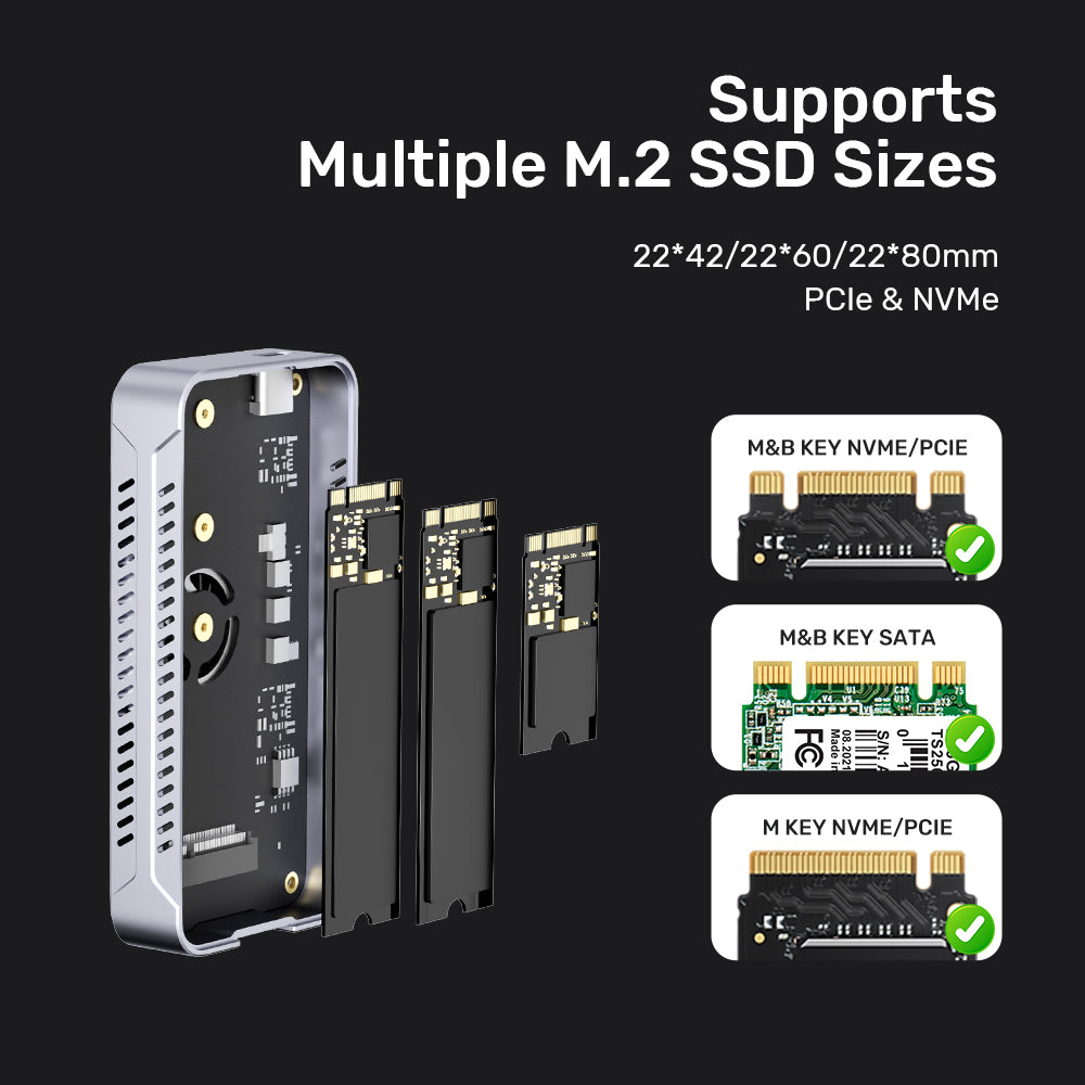 Unitek S1242AGY01 USB4 40Gbps to M.2 PCIe 4.0x4 SSD Enclosure