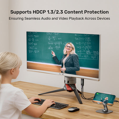 Unitek V1439ABK01 USB-C to HDMI 4K@60Hz Cable with PD 100W