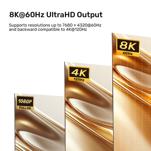 Unitek V1617AGY01 8K 60Hz DisplayPort to HDMI 2.1 Adapter