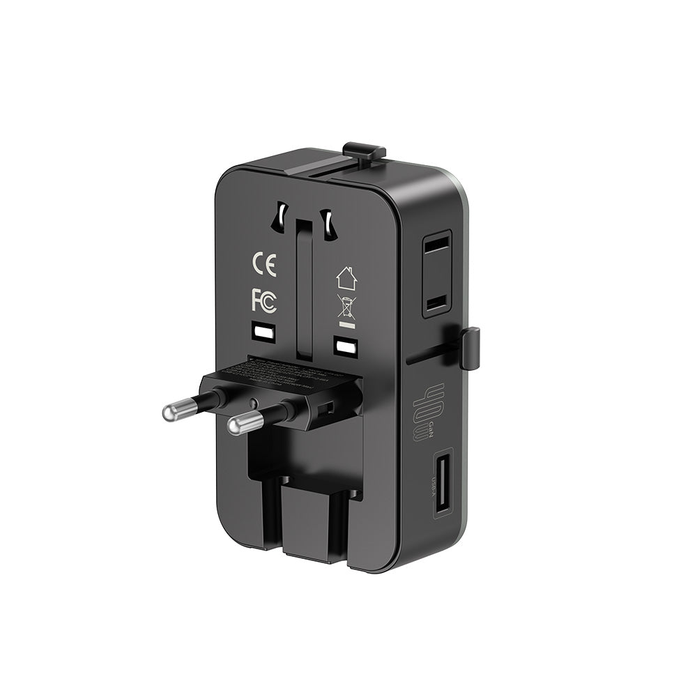 Valore PD40W 2C1A 3AC Slim Travel Adapter (UTA-027)