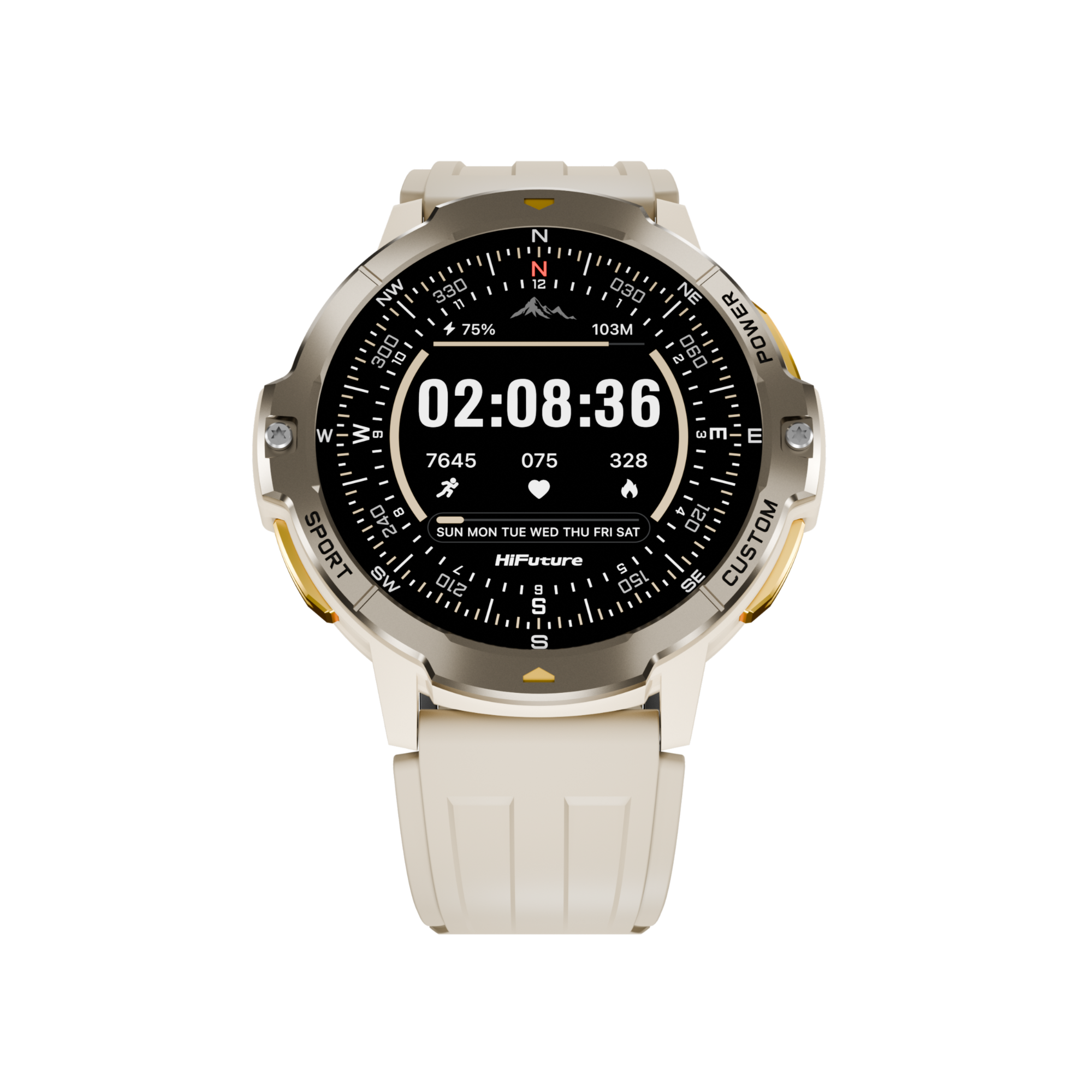 HiFuture Vortex Smart Watch Latte