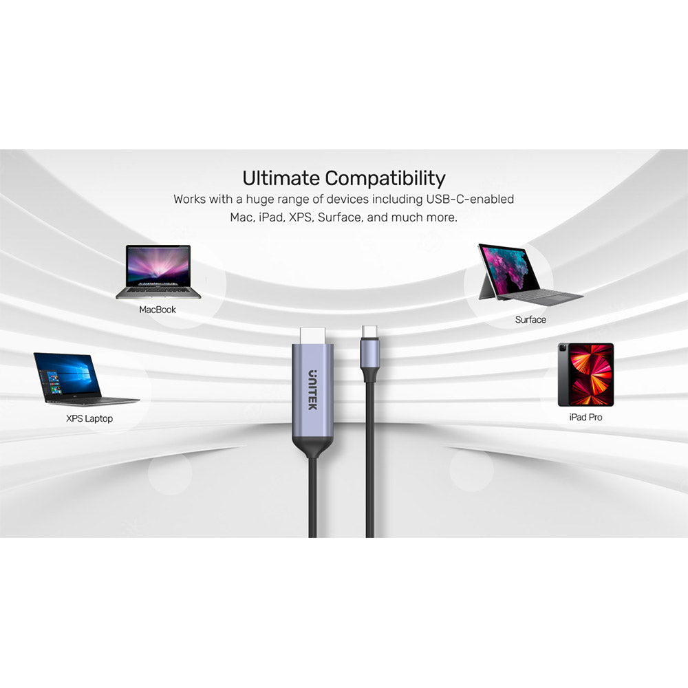 Unitek V1423BGY01 USB-C to HDMI 8K Cable 1.8M