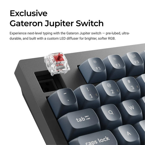 Keychron V3 Max (V3M-D4) Wireless Custom Mechanical Keyboard (Banana Switch)