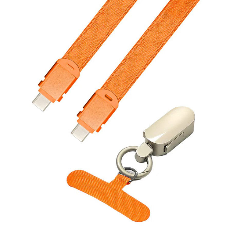VCE VE-TC22-OR USB-C to C 240W Lanyard Cable 0.9m (Orange)