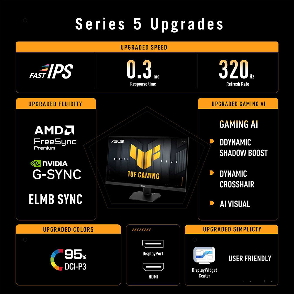Asus TUF Gaming VG27AQM5F - 27 QHD IPS Gaming Monitor