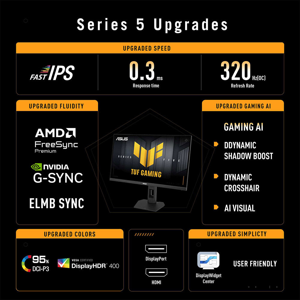 Asus TUF Gaming VG27AQML5F - 27 QHD IPS Gaming Monitor