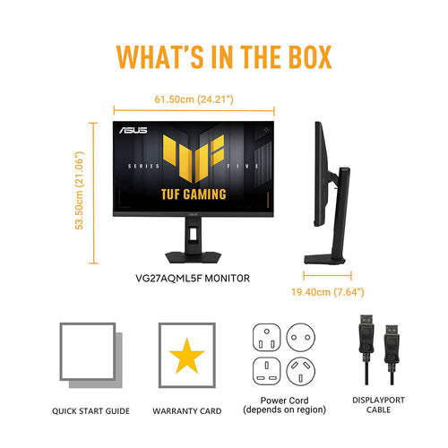 Asus TUF Gaming VG27AQML5F - 27 QHD IPS Gaming Monitor