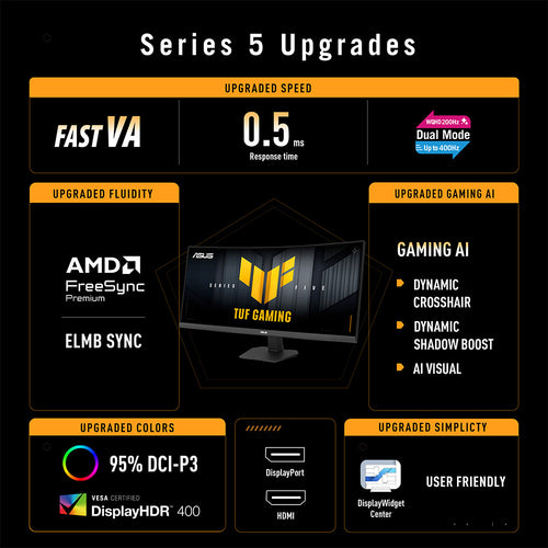 Asus TUF Gaming VG34WQ5F - 34 WQHD VA Dual-Mode Curved Gaming Monitor