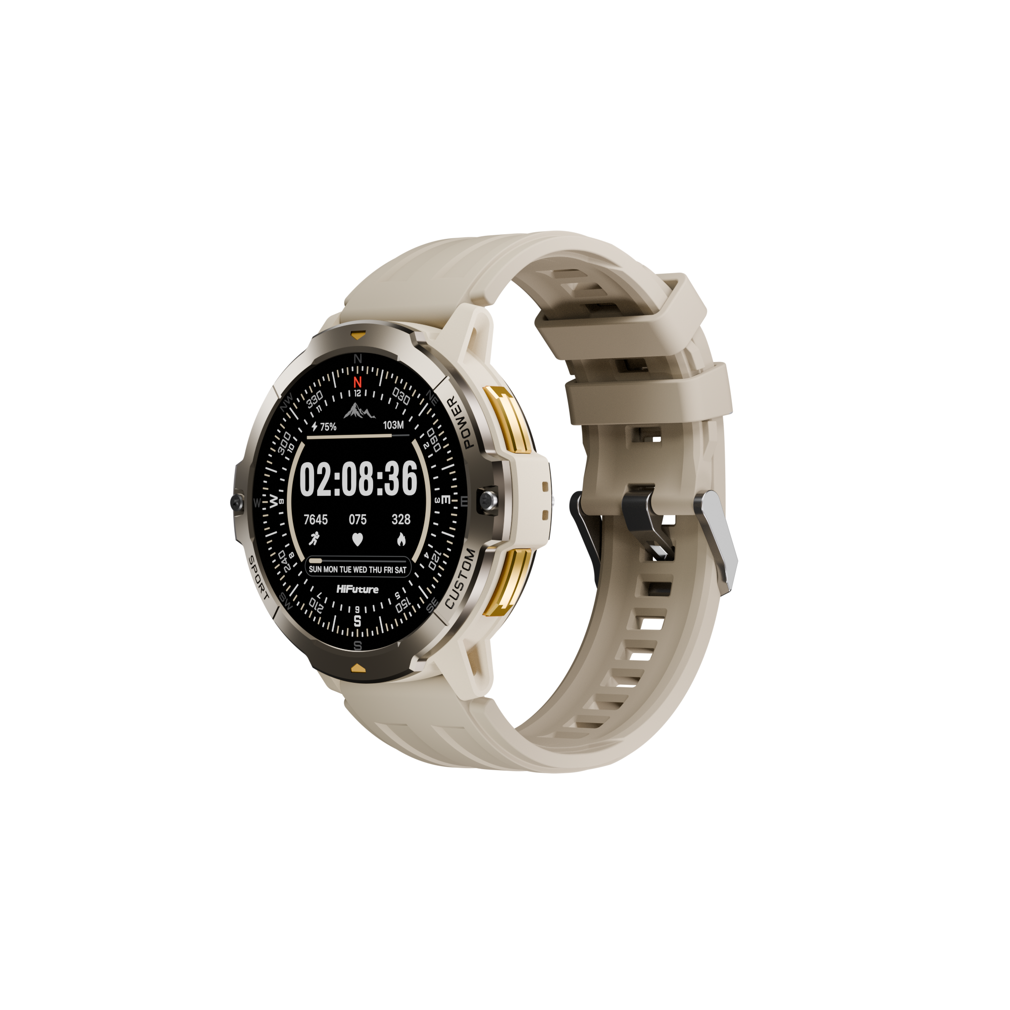HiFuture Vortex Smart Watch Latte