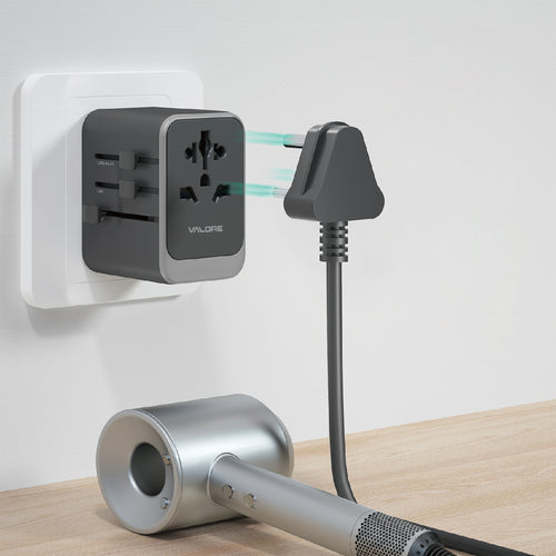 Valore GaN 35W 2A+2C Universal Travel Adapter Black (UTA-018-BK)