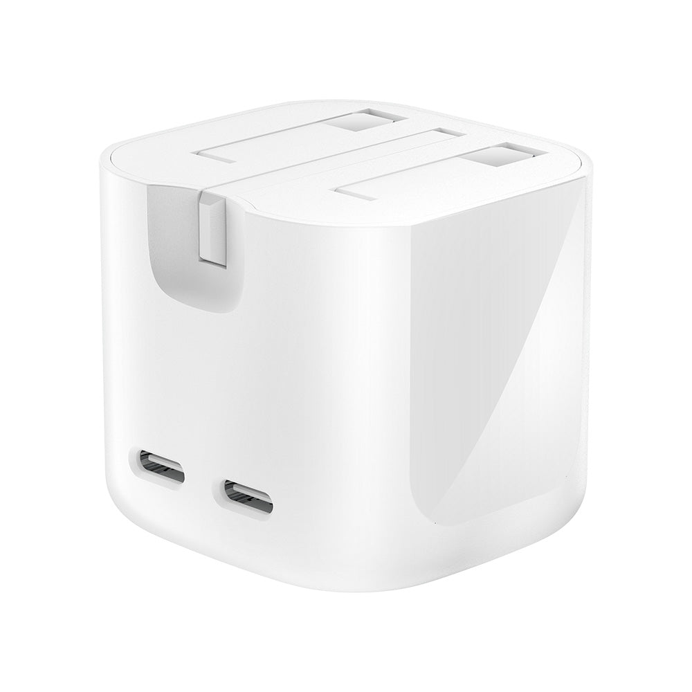 Belkin WCH020myWH BoostCharge Pro Dual USB-C GaN Wall Charger 67W