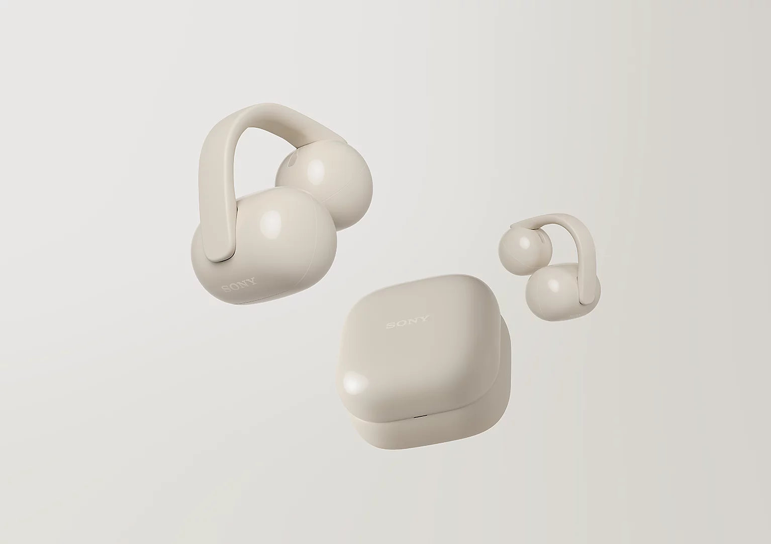 Sony LinkBuds Clip WF-LC900/CZE TWS Earphones Cream