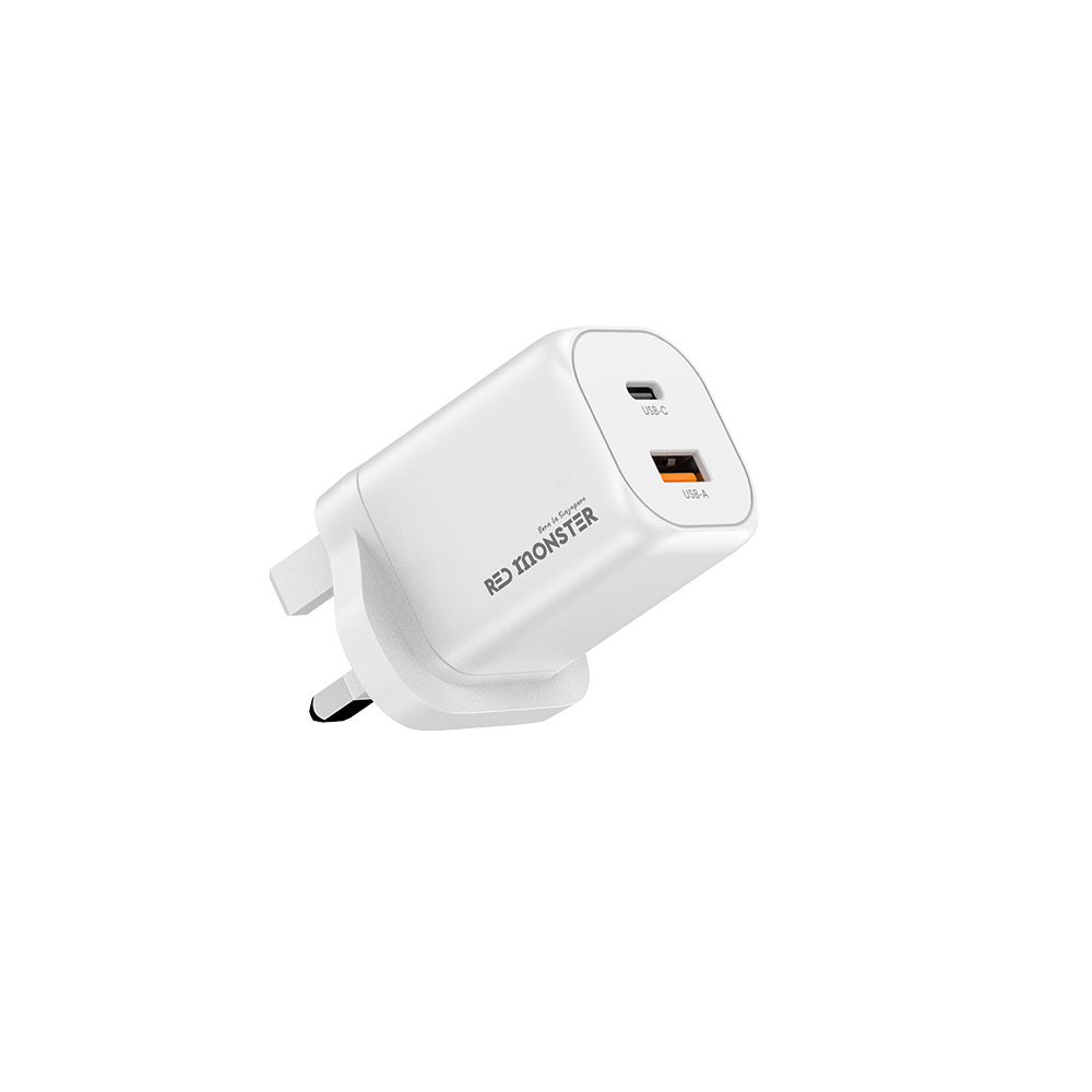 Redmonster Fibon PD60W Duo 1C1A AVS Wall Charger + 1.5M Cable - WHite