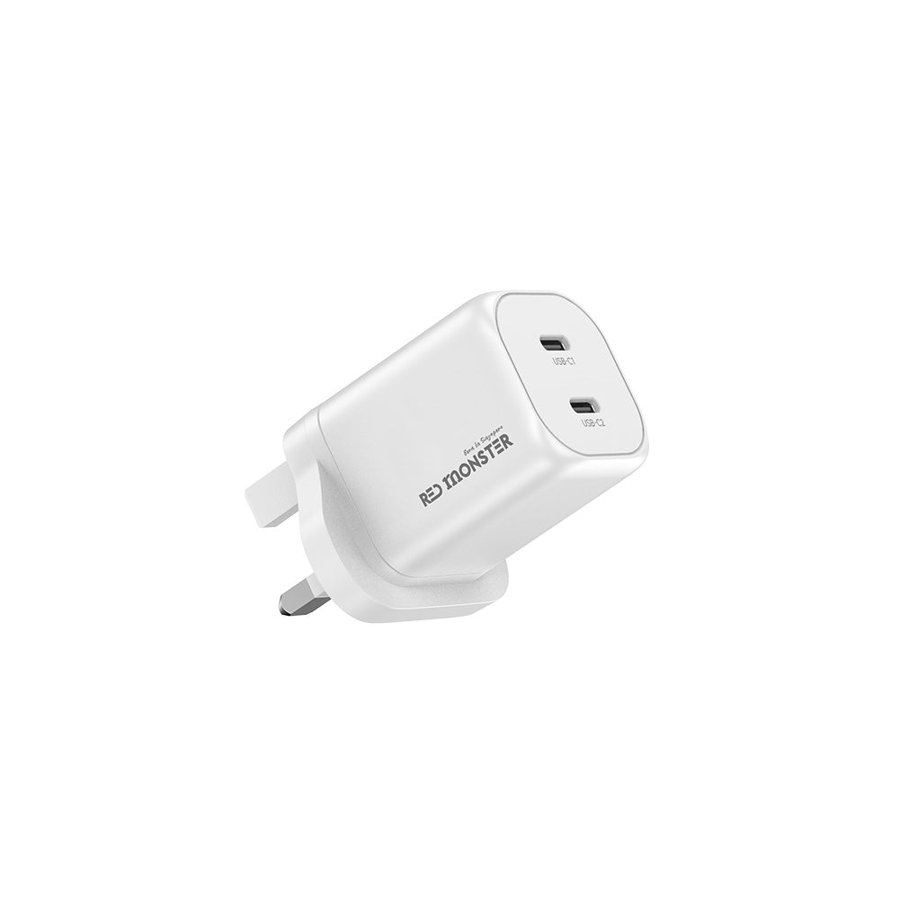 Redmonster Fibon PD60W Duo 2C AVS Wall Charger + 1.5M Cable - White