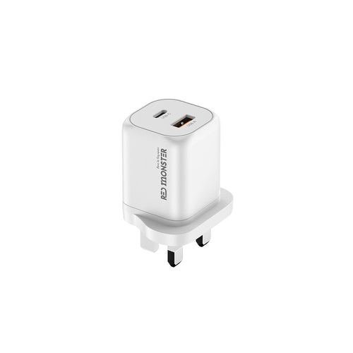 Redmonster Fibon PD60W Duo 1C1A AVS Wall Charger + 1.5M Cable - WHite