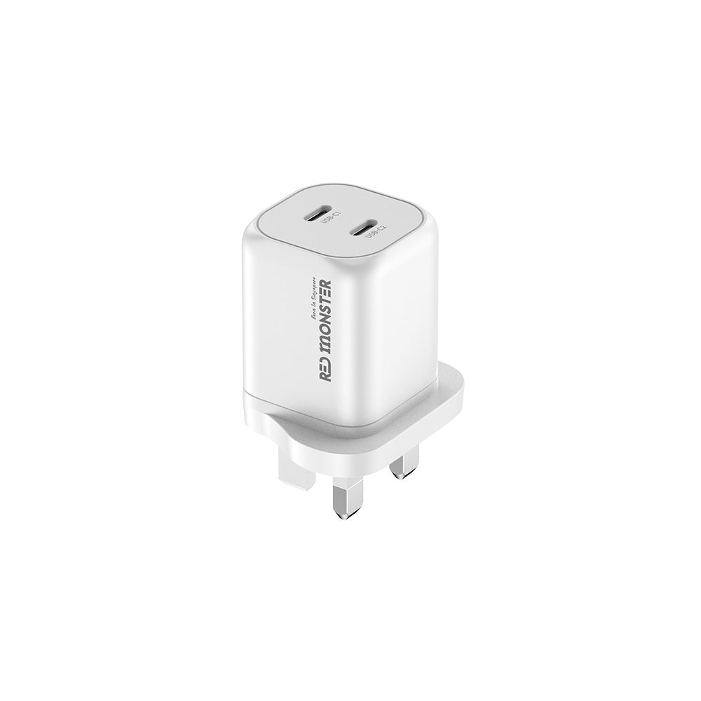 Redmonster Fibon PD60W Duo 2C AVS Wall Charger + 1.5M Cable - White