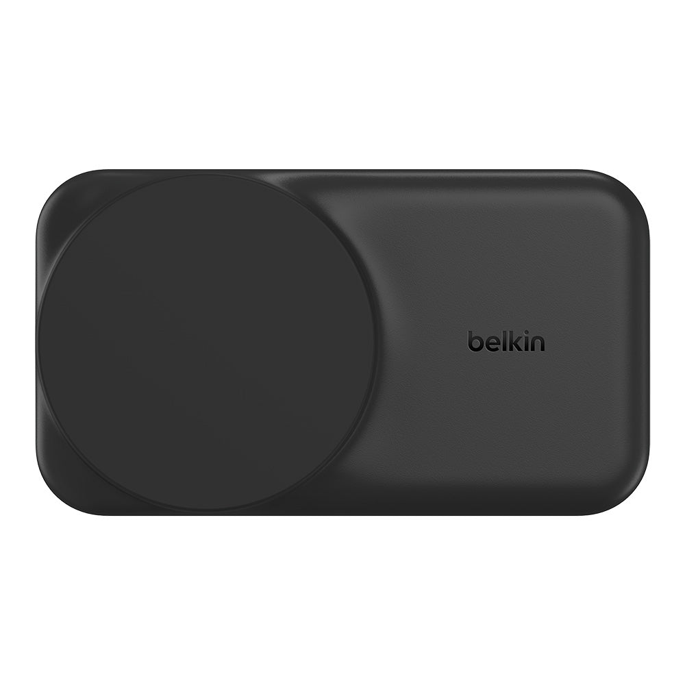 Belkin WIZ036myBK UltraCharge 3-in-1 Foldable Magnetic Charger with Qi2 25W (Square Form) - Black