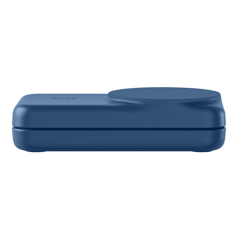 Belkin WIZ036myBL UltraCharge 3-in-1 Foldable Magnetic Charger with Qi2 25W (Square Form) - Blue