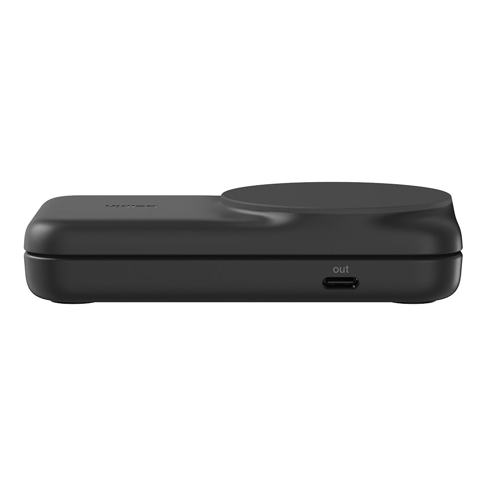 Belkin WIZ038myBK UltraCharge 2-in-1 Foldable Magnetic Charger with Qi2 25W (Square Form) - Black