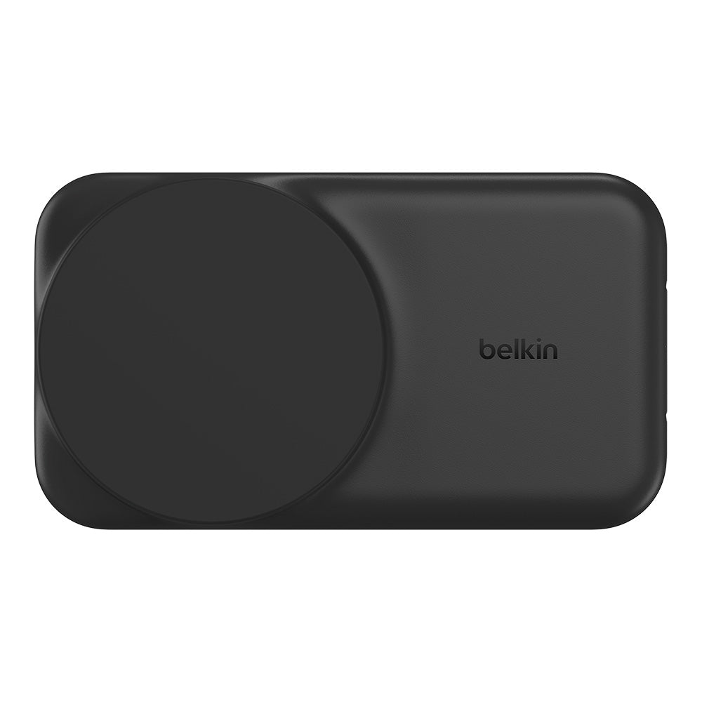 Belkin WIZ038myBK UltraCharge 2-in-1 Foldable Magnetic Charger with Qi2 25W (Square Form) - Black