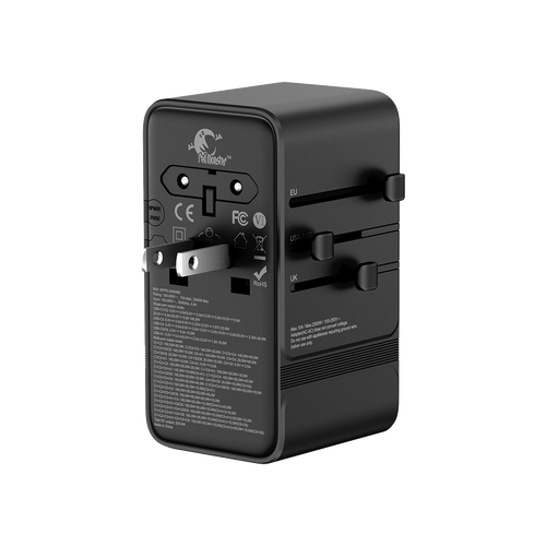 RedMonster World Plug GaN PD 205W Travel Adapter with 2M C Cable