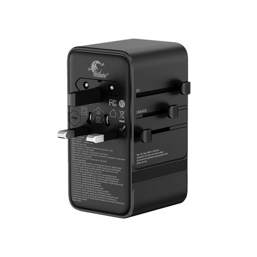 RedMonster World Plug GaN PD 205W Travel Adapter with 2M C Cable