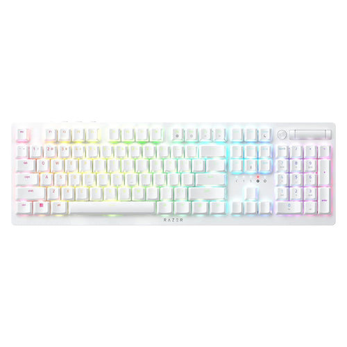 Razer DeathStalker V2 Pro Wireless Gaming Keyboard (Clicky Purple Switch - White)