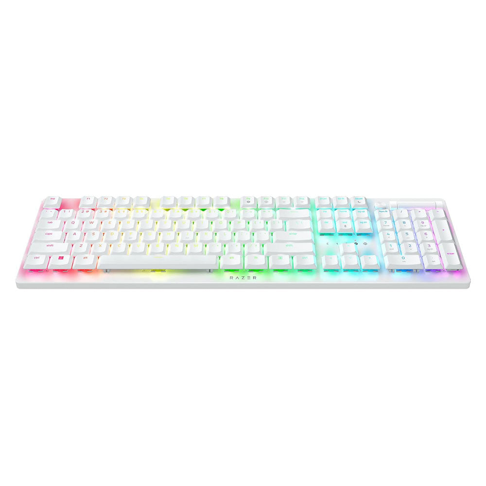 Razer DeathStalker V2 Pro Wireless Gaming Keyboard (Clicky Purple Switch - White)