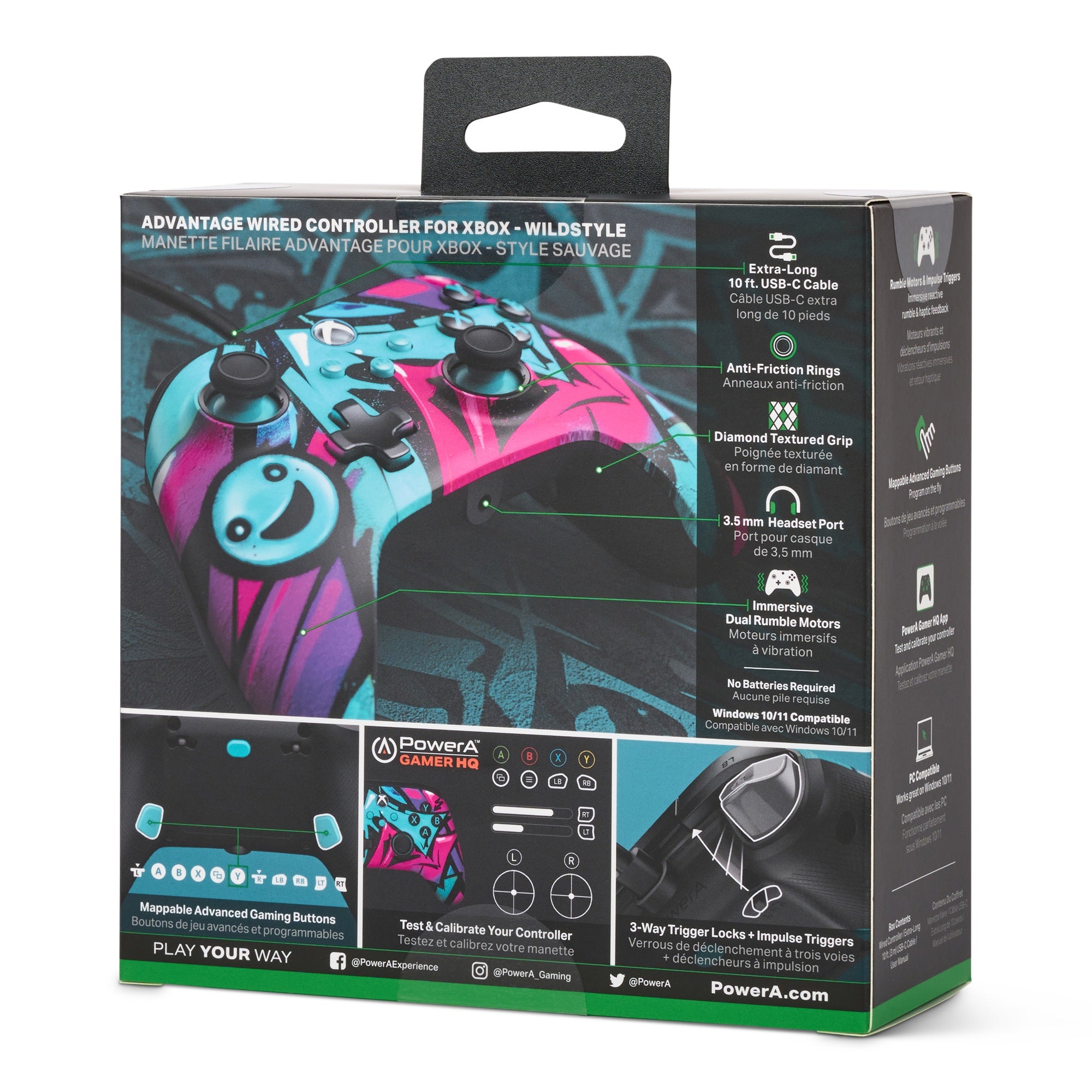 PowerA Xbox X/S Advantage Wired Controller Wild Style (USB-C)