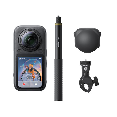 Insta360 X6 Motorcycle Bundle - Midnight Black