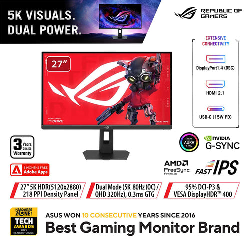 Asus ROG Strix XG27JCEG - 27 5K IPS Dual-Mode Gaming Monitor