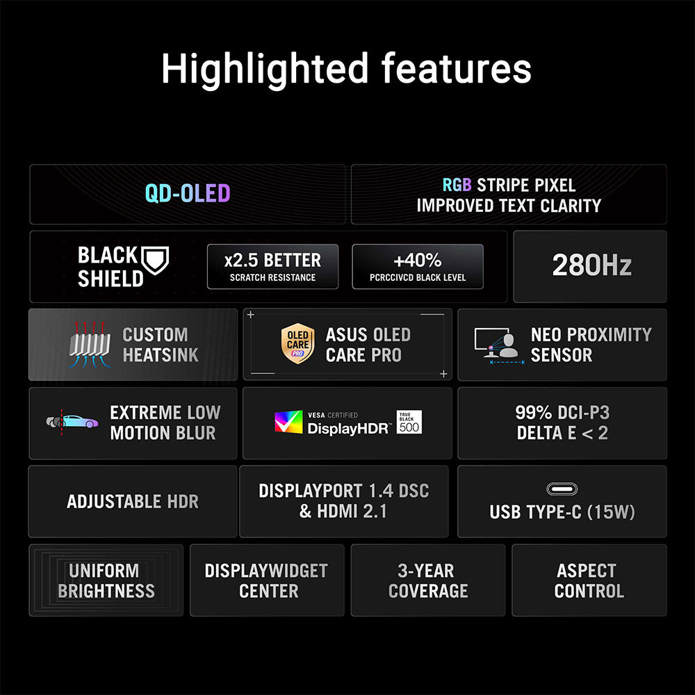 Asus ROG Strix XG34WCDMS - 34 WQHD OLED Gaming Monitor