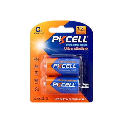 Pkcell Ultra digital Alkaline Battery 1.5V C/LR14  2 in 1