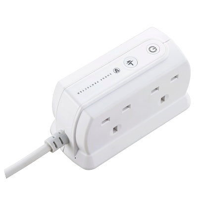 Masterplug SRGD42MW-MPA 13A 4 Socket Surged (Matt White)