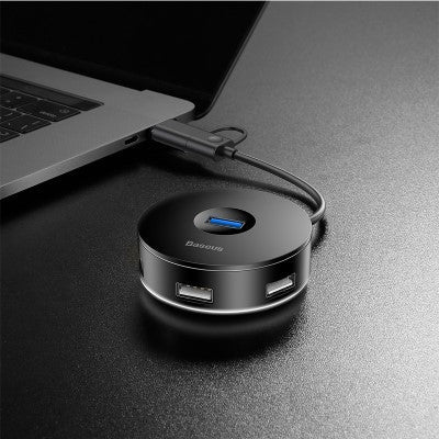 Baseus CAHUB-GA01 HUB (Type-C+USB to USB3.0*1+USB2.0*3) 1m