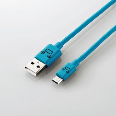 Elecom MPA-FAMB2U12C 1.2m 2A Micro USB Cable (Blue)