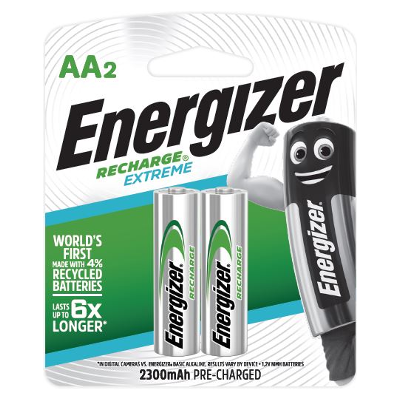 Energizer NH15 RP2 Rechargeable Extreme Battery (2300mAh)