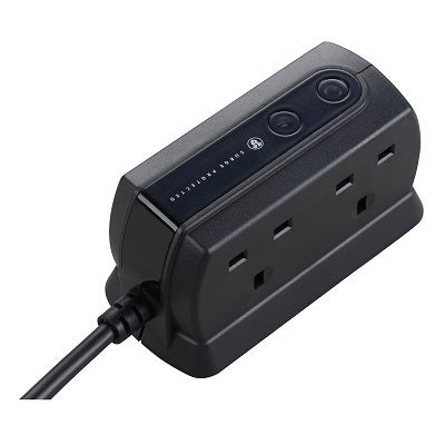 Masterplug SRGD42MB-MPA 13A 4 Socket Surged (Matt Black)