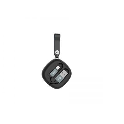 HOCO U33 Retractable USB A to Type-C USB Charging Cable  2A 90cm Black