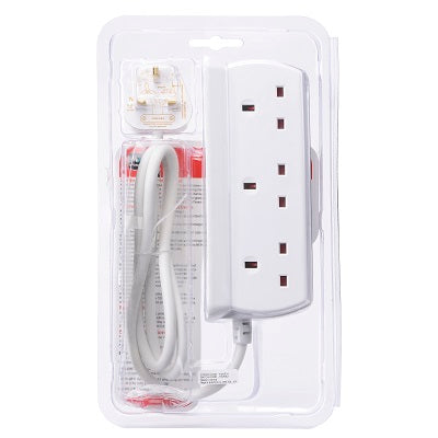 Masterplug SRGD62MW-MPA 13A 6 Socket Surged (Matt White)