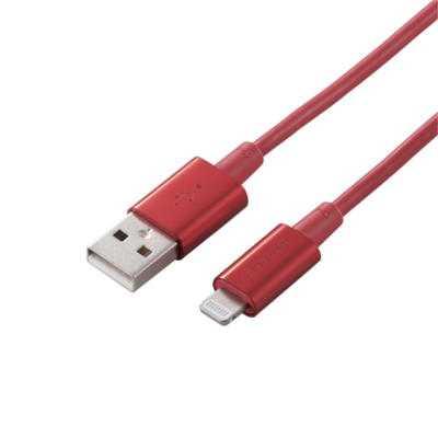 Elecom MPA-UALPS10 Durable Aluminium Connector 1m Lightning Cable (Red)