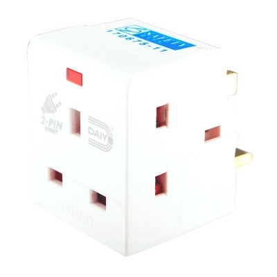 Daiyo DE290 3 Way Multi Adaptor with Neon