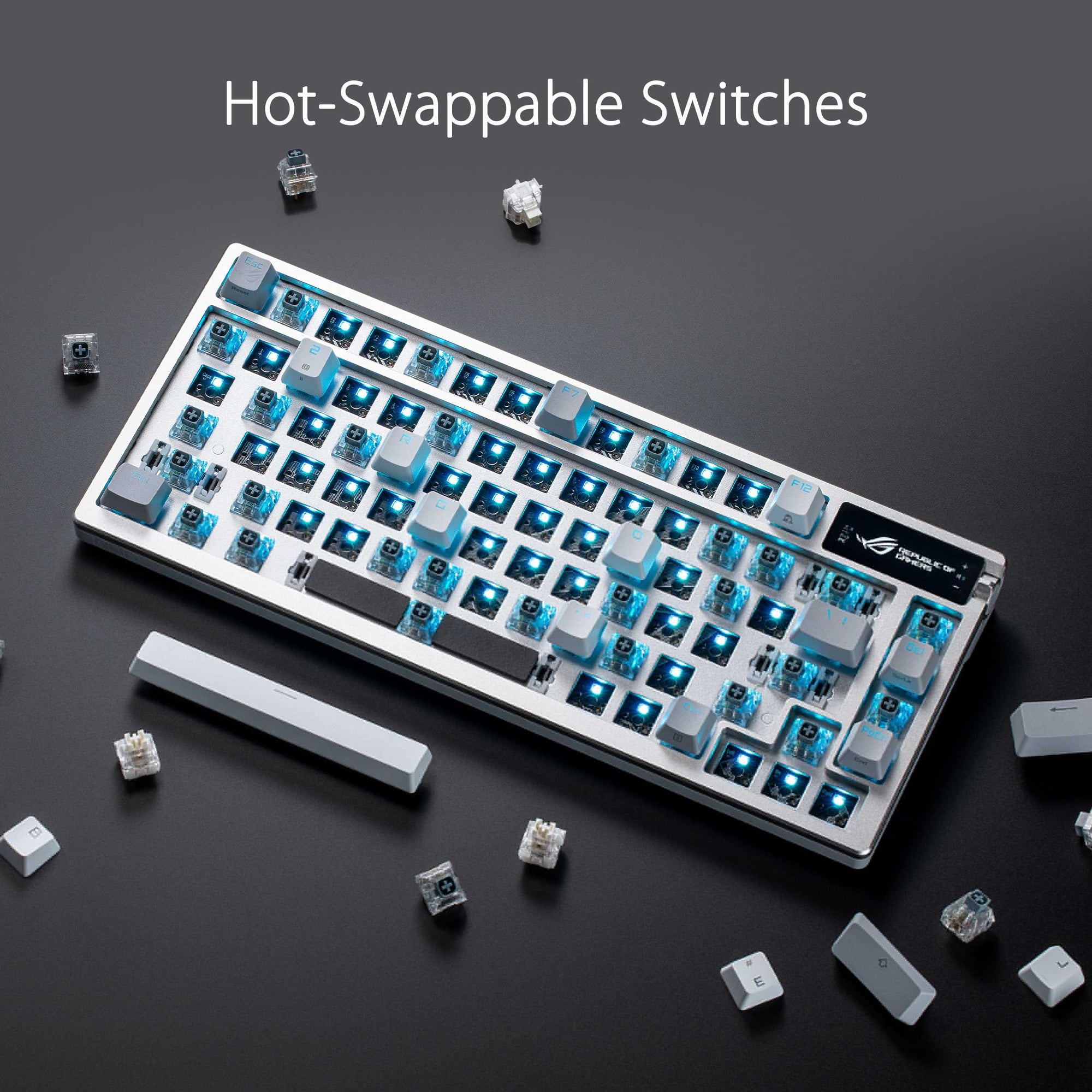Asus ROG Azoth Wireless Gaming Keyboard (NX Snow - White)
