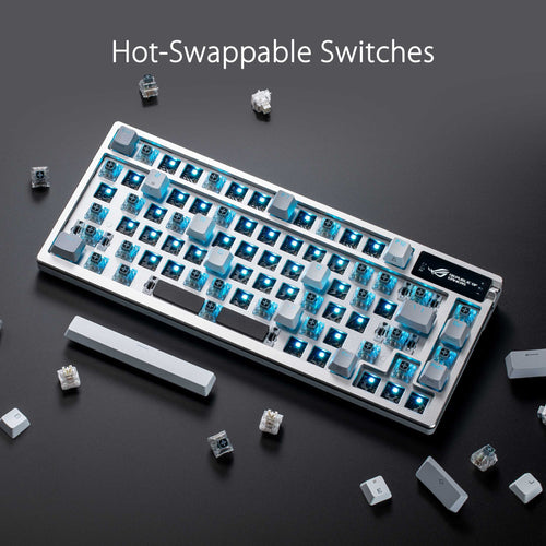 Asus ROG Azoth Wireless Gaming Keyboard (NX Snow - White)