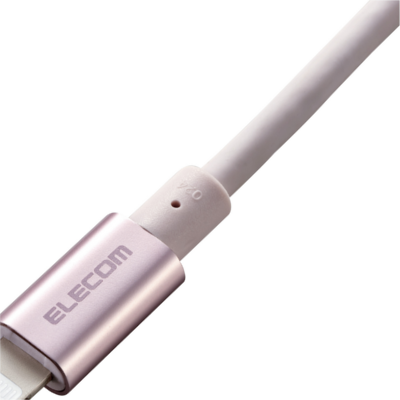 Elecom MPA-UALPS20 Durable Aluminium Connector 2m Lightning Cable (Pink)